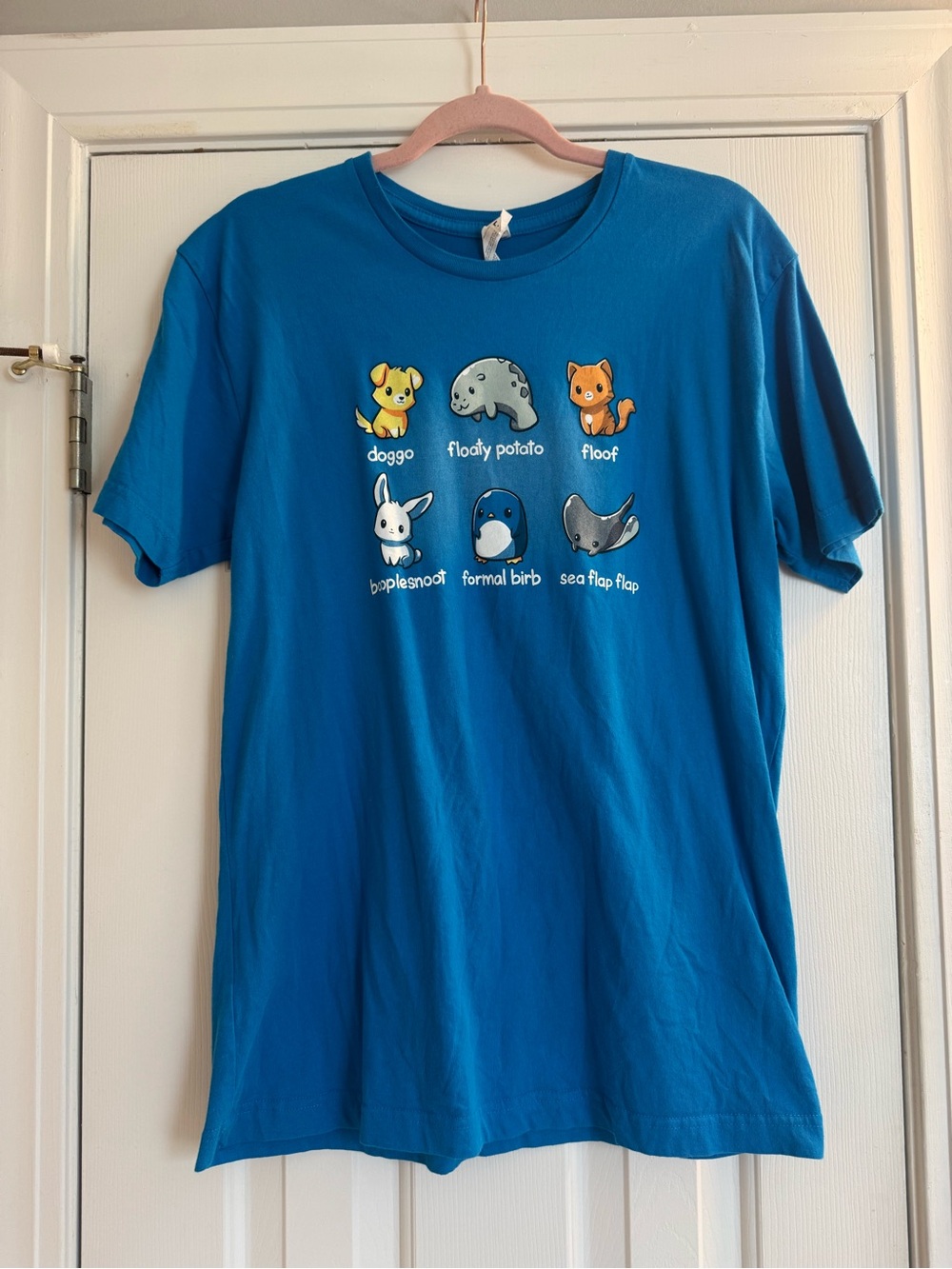 Tee Turtle Blue Cute Cartoon Animals Graphic T-Shirt
